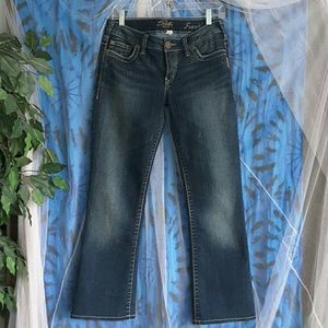 W28 L35 Silver jeans frankie